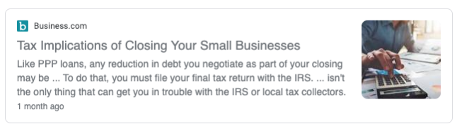 Closing your small business